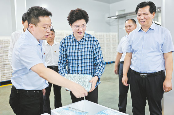 趙璟在山陽調(diào)研時強調(diào):發(fā)展產(chǎn)業(yè)穩(wěn)增收 抓好黨建促振興